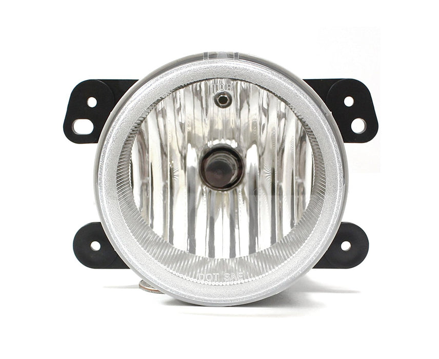 1) Replacement Clear Lens Fog Light w/ Bulb For Jeep Wrangler Dodge C iJDMTOY.com 1) Replacement Clear Lens Fog Light w/ Bulb For Jeep Wrangler Dodge C iJDMTOY.com