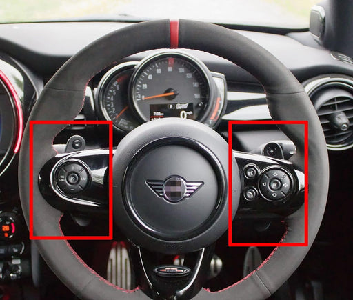Twill-Weave Carbon Style Steering Wheel Paddle Shift For MINI Cooper F55 F54 F60