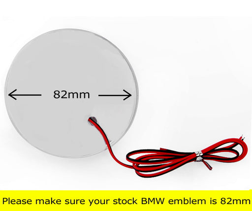 82mm Brilliant Red Emblem LED Background Light Fit For BMW 3 5 7 Series X3 X5 X6