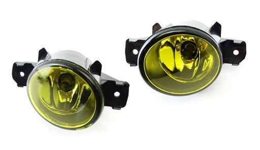 Yellow OEM Replacement Fog Light Lamps w/ H11 Halogen Bulbs For Nissan, Infiniti