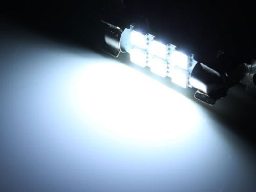 1 pc Xenon White 6-SMD 1.72" 41mm 42mm LED Car Map Dome Light Bulb