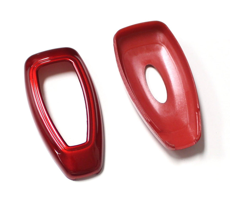 Glossy Red Remote Smart Key Fob Shell Holder Cover For Ford Fiesta Focus C-MAX