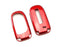 Exact Fit Glossy Sparkling Red Smart Key Fob Shell Cover For Jeep Dodge Chrysler