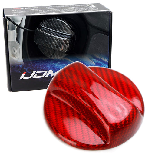 Real Red Carbon Fiber Gas Cap Cover For Toyota Supra GR BMW Z4 G20 G30 3 4 5 s