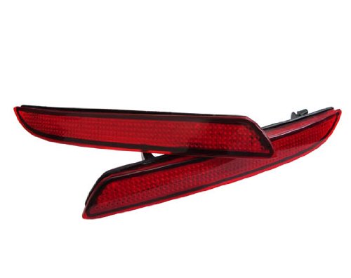 Red Lens LED Bumper Reflectors For Honda CR-Z CRV Insight taillight brake lights