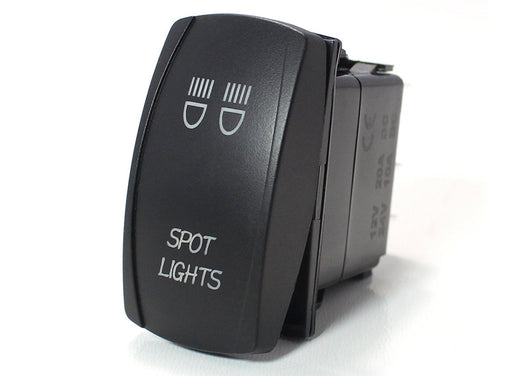 Spot Lights 5-Pin SPST ON/OFF Blue LED Indicator Rocker Switch For Fog DRL Lamps