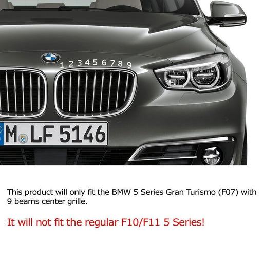 M-Sport 3-Color Grille Insert Trims For BMW F07 5 Series Gran Turismo 5GT Kidney