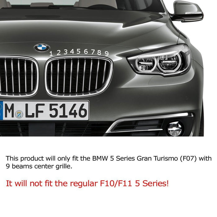 M-Sport 3-Color Grille Insert Trims For BMW F07 5 Series Gran Turismo —  iJDMTOY.com