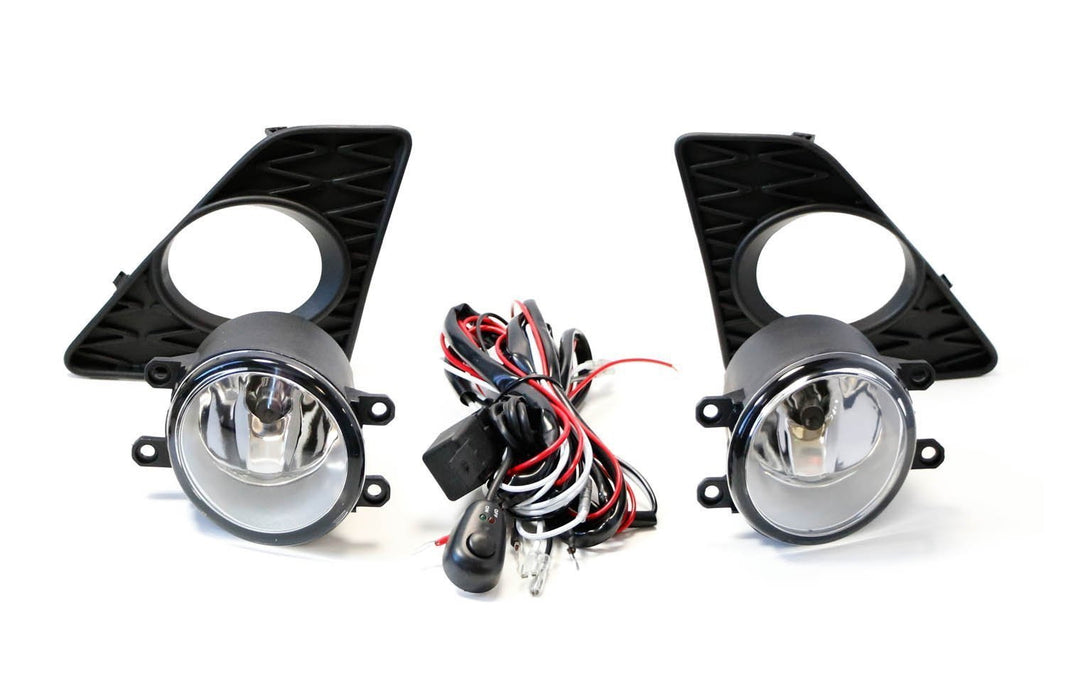 Fog Light Set w/ JDM Foglamp Garnish, Wiring, Switch For13-15 Lexus GS F-Sport