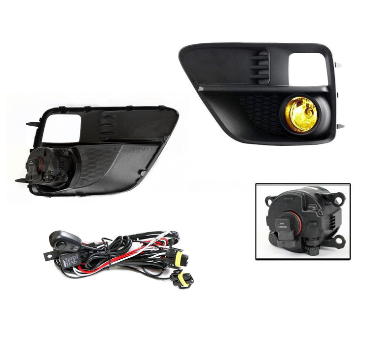 IJDMTOY JDM Yellow Lens Fog Light Kit W/ Bezels & Wiring – 2013-2016 Scion FR-S / Subaru BRZ / Toyota 86