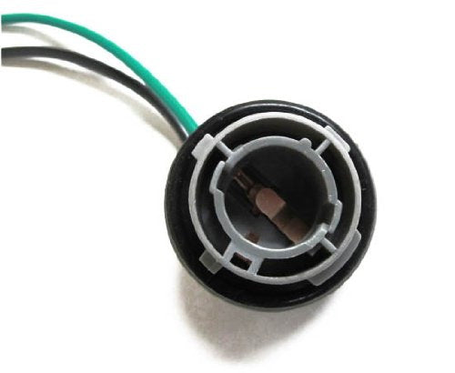 (2) 1156 7506 P21W Turn Signal Light Socket Harness For LED/Incandescent Bulbs