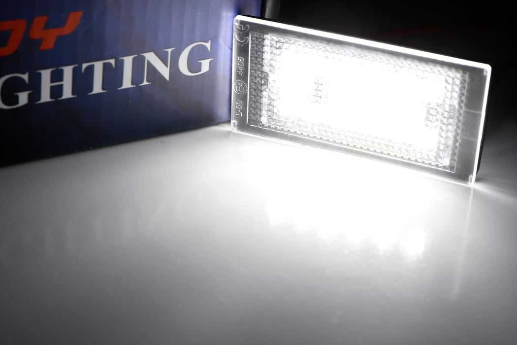 White 18-SMD LED License Plate Lamps For 98-03 BMW E46 Pre-LCI 325Ci 3 —  iJDMTOY.com