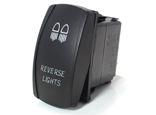 Reverse Lights 5-Pin SPST ON/OFF Blue LED Indicator Rocker Switch For Fog Lamps