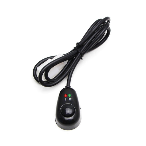 (1) Water Drop Shape 12V Push Button Switch With Red/Green LED Indicator Lights