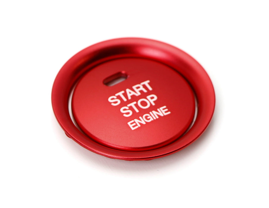 Red Aluminum Keyless Engine Push Start Button w/ Decoration Ring For M —  iJDMTOY.com