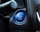 Blue Aluminum Keyless Engine Push Start Button w/ Decoration Ring For Mazda 3 6
