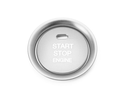 Silver Aluminum Keyless Engine Push Start Button w/Decoration Ring For Mazda 3 6