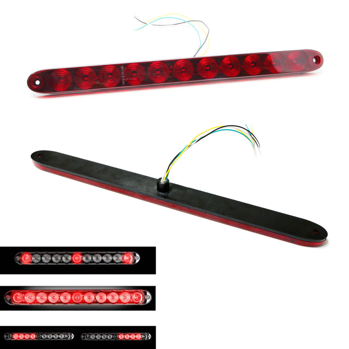 Multi-Function Truck Tailgate Red LED Running Light Bar (Tail Brake Turn Signal)