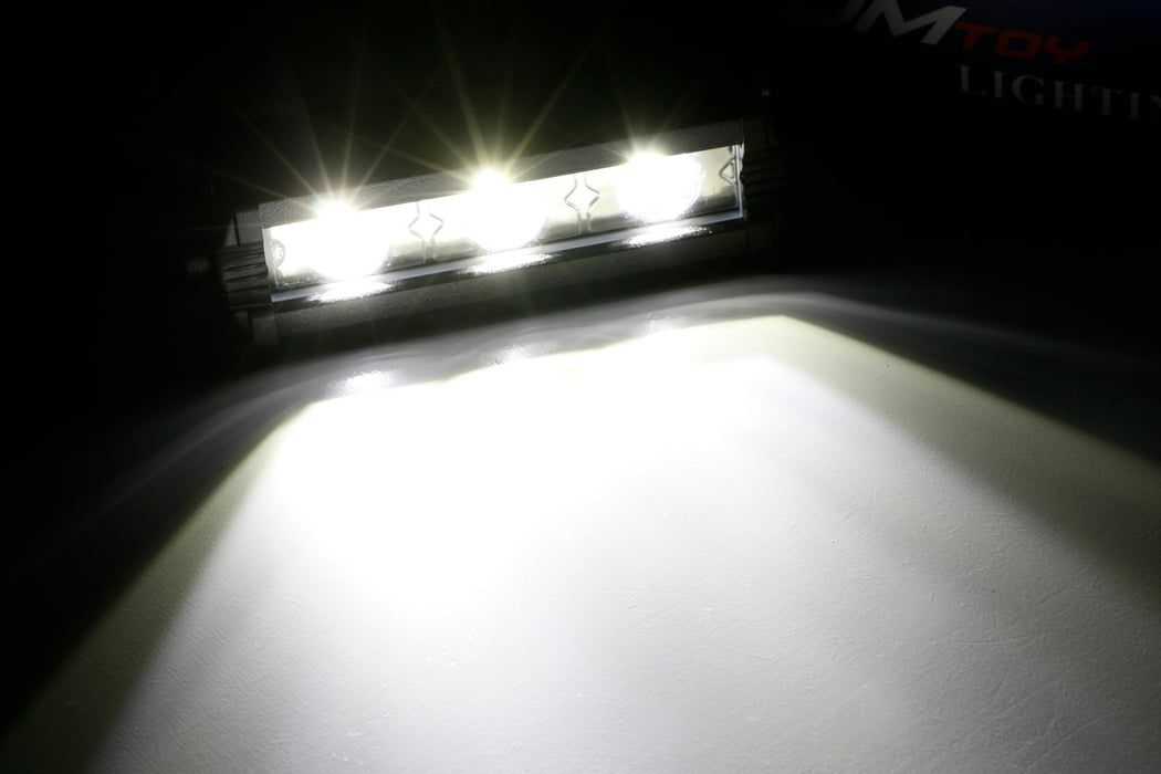 White 3-CREE LED Daytime Running Lights For Behind Grille or Lower Bum ...