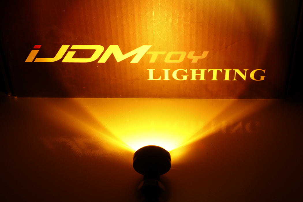 2pcs Amber 3-SMD Projector LED Eagle Eye w/ Screw For Parking Fog Backup Lights