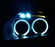 Ice Blue 3-SMD Projector LED Eagle Eye w/ Screw For Parking Fog Backup Lights