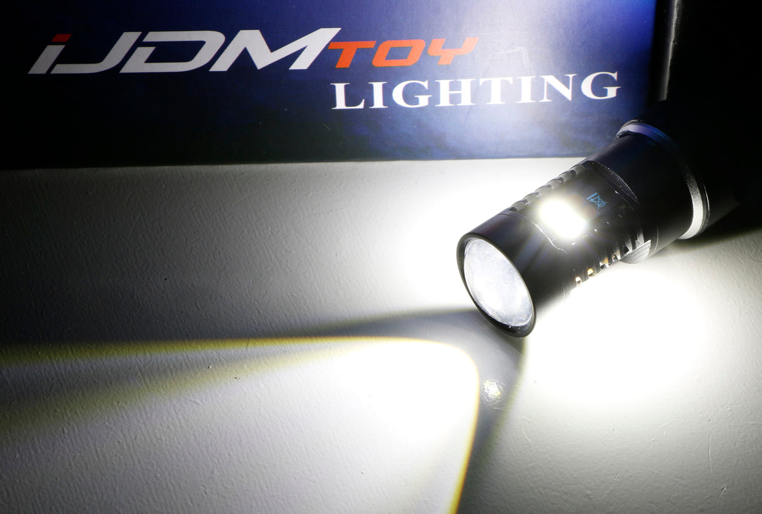 White/Amber High Power 16-SMD 1157 Switchback LED Bulbs For Turn Signal ...