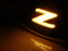 Clear Z-Letter Illuminated LED Turn Signal Side Marker Lights For Nissan 370Z