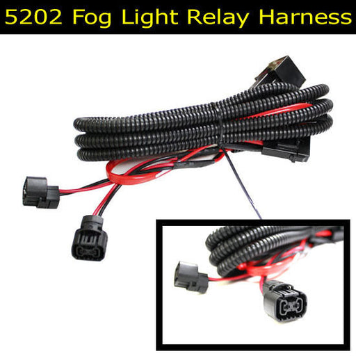 5202 P13W PSX24W Adapter Fog Lights Relay Wiring Harness For Chevy Dodge Ford