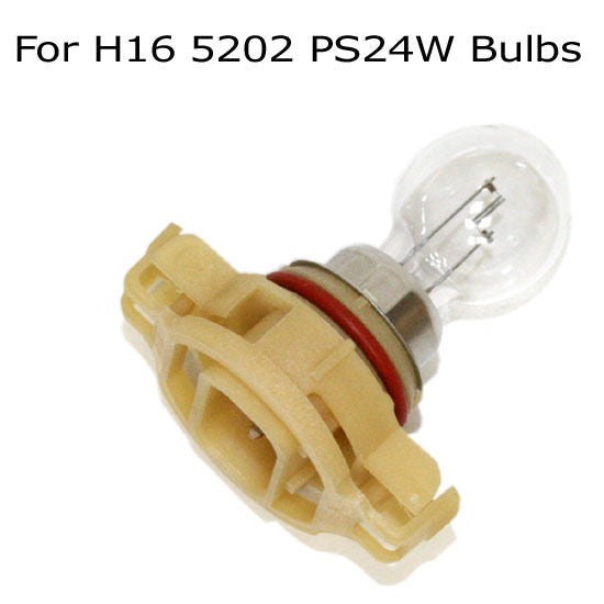 5202 H16 2504 PS24W Bulbs Female Connector For Fog Lights Wiring Pigtail Harness