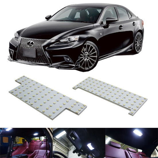 140-SMD Exact Fit LED Panels Interior Lights Package For 14-20 Lexus IS250 IS350