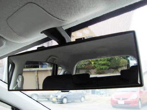 JDM 300mm Curve Interior Clip On Wide Rear View Mirror Fit Most Car SUV Vehicle