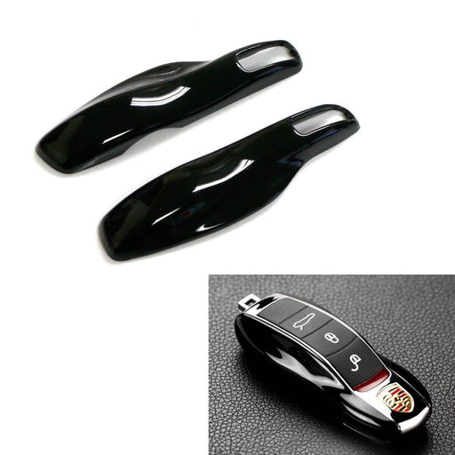 Black Remote Smart Key Shell Holder Cover For Porsche Cayenne Panamera Macan 911