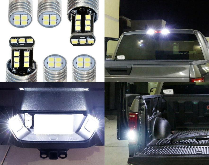 LED License Plate, Backup & High Mount Lights Combo Kit For Ford F