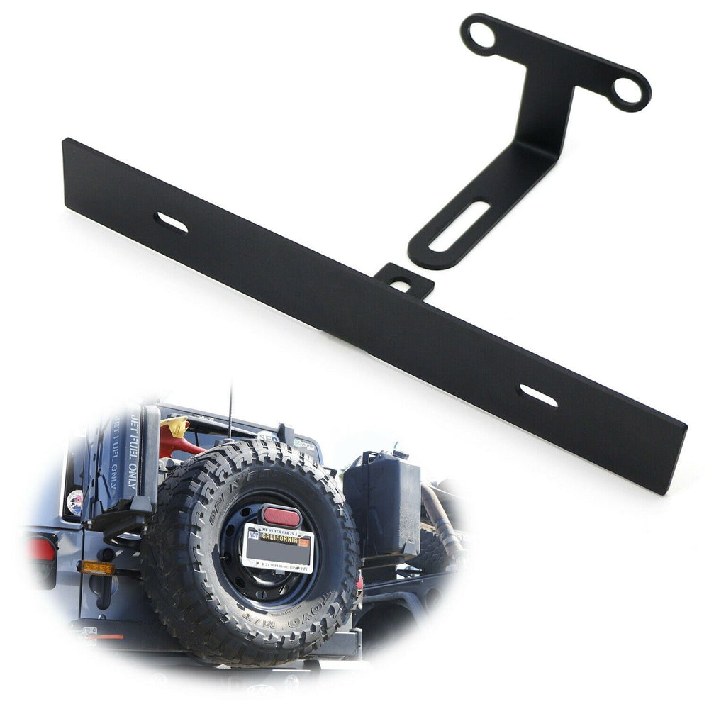 Jeep tj spare tire deals license plate mount