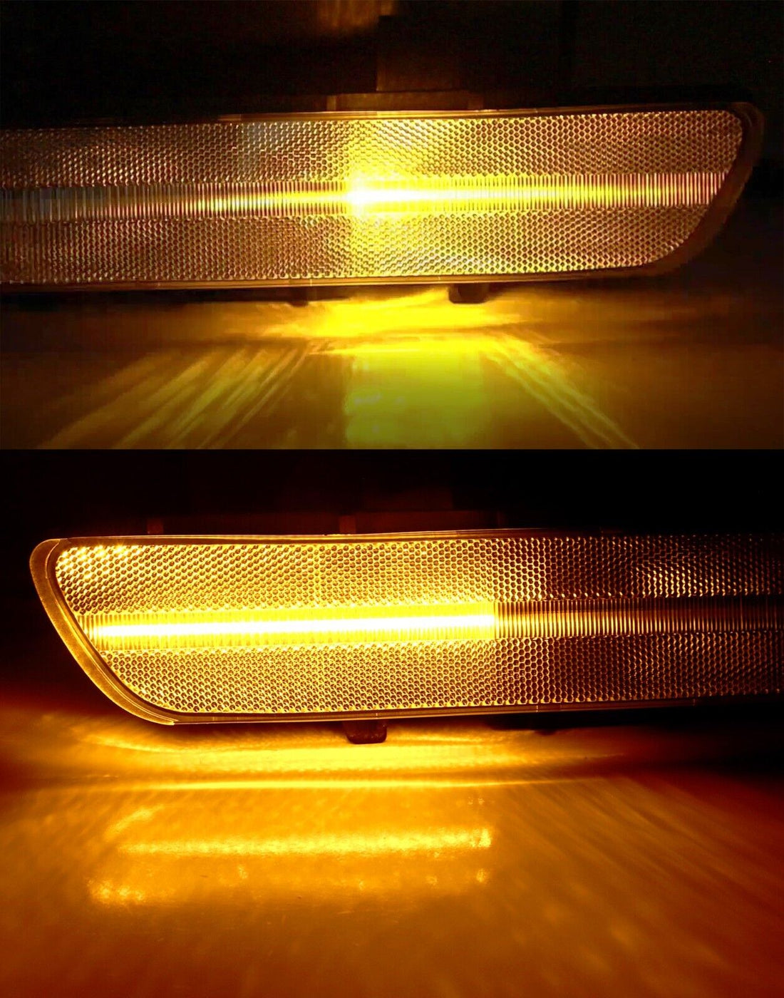 Clear Lens Amber Sequential Signal/White LED Parking Side Marker For C ...