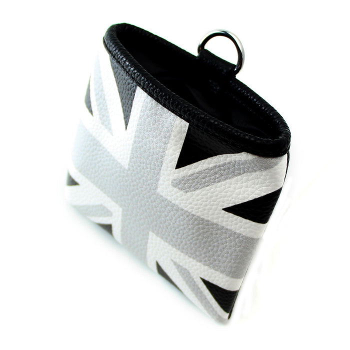 Black/Grey Union Jack UK Flag Style Air Vent Hanging Organize Bag For Smartphone