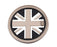 73mm Black Union Jack UK Flag Style Coasters For MINI Cooper Front Cup Holders