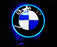 (1) 82mm Ultra Blue Emblem LED Background Light For BMW 1 3 5 7 Series X3 X5 X6