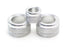 3pc Silver AC Climate Control Radio Volume Knob Ring Covers For BMW 5 6 7 Series