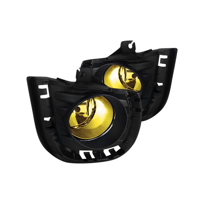 Complete Yellow Lens Fog Lights w/ Bulbs, Bezel Cover, Wiring For 14-16 Scion tC