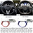Red Wheel Center Decoration Cover Trim For 15+ Mercedes C E CLA GLA GLC GL Class