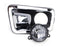 Chrome Bezel w/ Clear Lens Fog Light Kit + Switch Wiring For 17-19 Nissan Titan