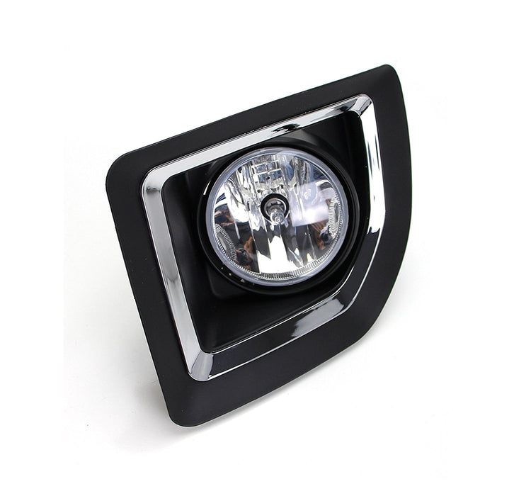 Complete Clear Lens Fog Lights w/ Bezel Cover Wiring For 15-19 GMC Sierra 2500HD