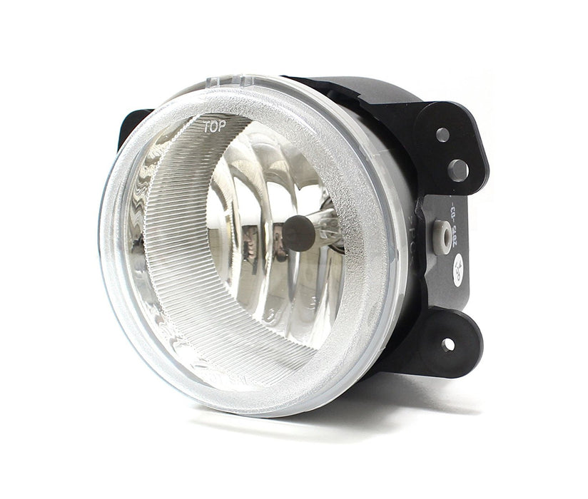 Complete Set Clear Lens Fog Lights w/ Bulbs For Jeep Wrangler Dodge Charger, etc