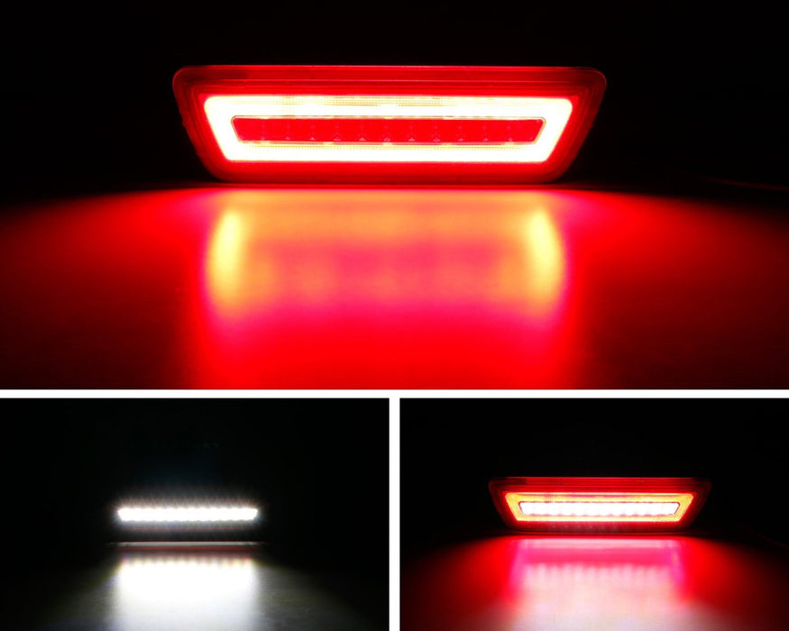 Mini Led Rear Fog Light Red Lens 3-In-1 LED Rear Fog Light Kit (Tail/Brake) For Nissan Juke Ro ...