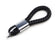 (1) Black Braided Leather Strap Keychain Ring For Car Key, Key Fob