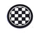 78mm Black UK Checkered Pattern Style Coasters For MINI Cooper Front Cup Holders