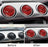 Red Carbon  Overlay Trims For 15-23 Ford Mustang Center Dashboard AC Vent Cover