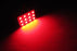 2 x Brilliant Red 12-SMD LED Panel Lights For Interior Map/Dome/Door/Trunk Light