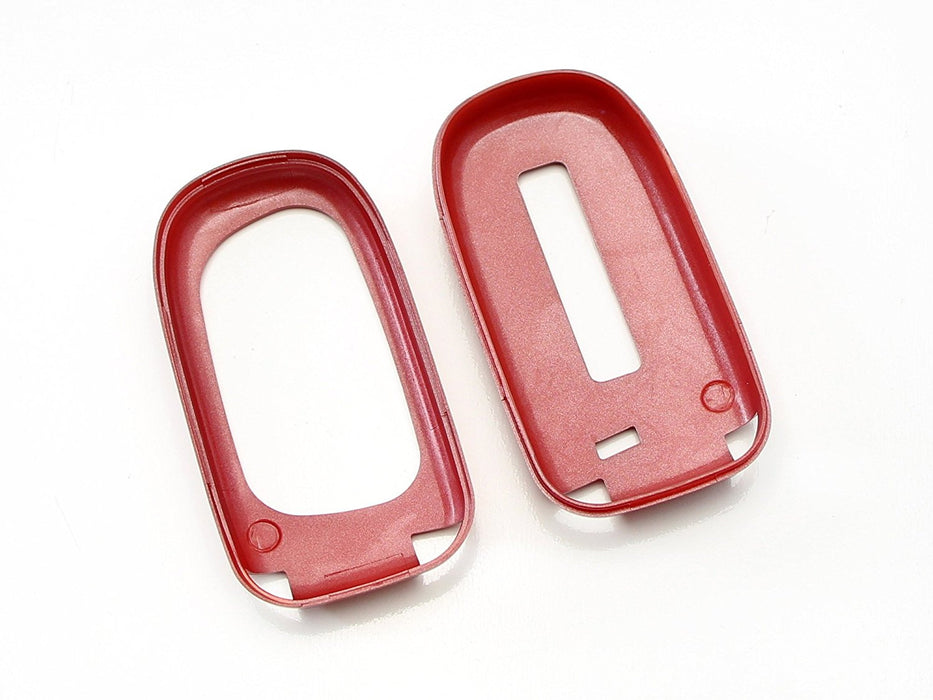 IJDMTOY Glossy Metallic Black Smart Key Fob Shell Cover For Jeep Dodge Chrysler